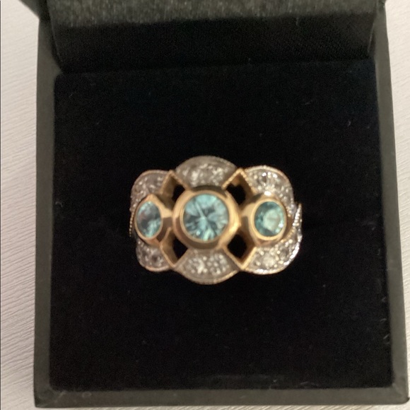 10k GOLD ZIRCON RING - Picture 7 of 7